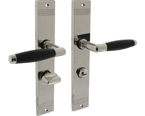 INTERSTEEL Deurkruk Paar Ton Basic Op Schild Met WC-/badkamersluiting WC63/8 Nikkel 1 INTERSTEEL Deurkruk Paar Ton Basic Op Schild Met WC-/badkamersluiting WC63/8 Nikkel