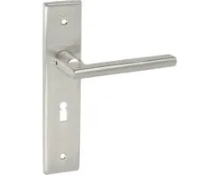 Deurkruk Paar Sven Op Schild Met Sleutelgat SL56 RVS