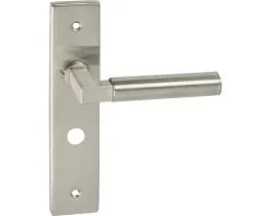 Deurkruk Paar Arkitekt Op Schild Met WC-/badkamersluiting WC63/8 RVS