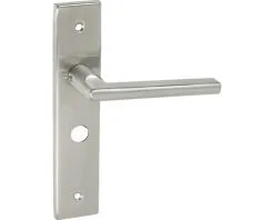 Deurkruk Paar Sven Op Schild Met WC-/badkamersluiting WC63/8 RVS