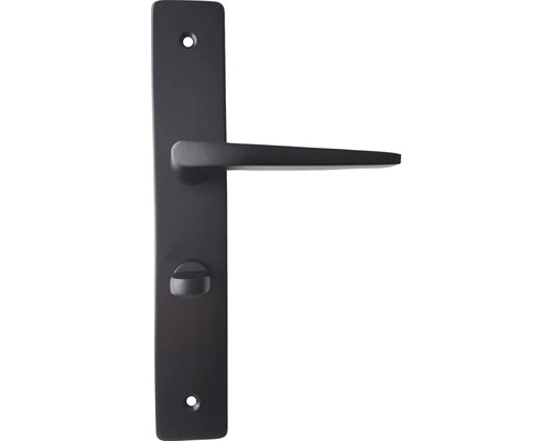 Deurkruk Paar Julia Op Schild Met WC-/badkamersluiting WC63/8 Zwart 2 Deurkruk Paar Julia Op Schild Met WC-/badkamersluiting WC63/8 Zwart - Afbeelding 2