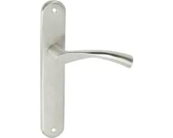 Deurkruk Paar Brova Op Blindschild Nikkel Mat