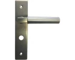 Deurkruk Paar Casa Op Schild Met WC-/badkamersluiting WC63/8 Zwart PVD