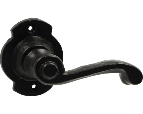 Deurkruk Paar Krul Op Rozet Zwart Mat 3 Deurkruk Paar Krul Op Rozet Zwart Mat - Afbeelding 3