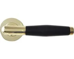 Deurkruk Paar Ensuite Op Rozet Messing