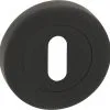 Rozet Rond Met Sleutelgat Zwart Mat