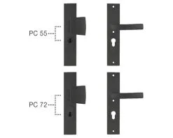 STARX Veiligheidsbeslag Recht Langschild Kruk/kruk PC55/72 Anti-kerntrek Zwart -Sloten Verkoopwinkel DV 8 10529450 02 4c NL 20220112214650