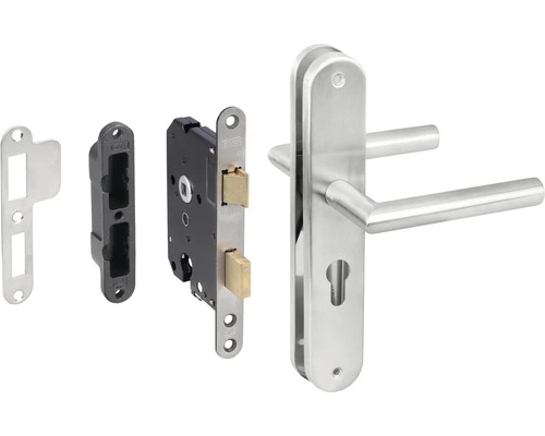 STARX Veiligheidsbeslag Ovaal Langschild Kruk/kruk PC55 RVS 1 STARX Veiligheidsbeslag Ovaal Langschild Kruk/kruk PC55 RVS