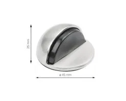 TARROX Deurstopper Ø 45x25 Mm Staal Vernikkeld