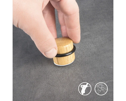 TARROX Deurstopper Ø 37x32 Mm Hout Beuken 5 TARROX Deurstopper Ø 37x32 Mm Hout Beuken - Afbeelding 5