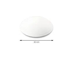 TARROX Wandbuffer Ø 40 Mm Zelfklevend/schroefbaar Kunststof Wit, 6 Stuks