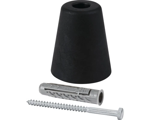 TARROX Deurstopper Ø 70x80 Mm Kunststof Zwart 1 TARROX Deurstopper Ø 70x80 Mm Kunststof Zwart