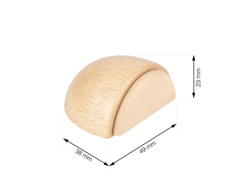 TARROX Deurstopper 49x38x23 Mm Hout Beuken 2 TARROX Deurstopper 49x38x23 Mm Hout Beuken - Afbeelding 2