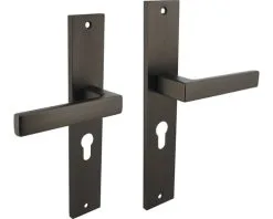 INTERSTEEL Deurkruk Paar Hera Op Schild Met Profielcilindergat PC55 Antraciet