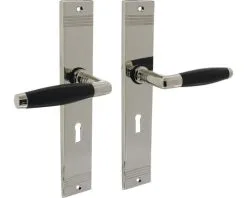 INTERSTEEL Deurkruk Paar Ton Basic Op Schild Met Sleutelgat SL56 Nikkel