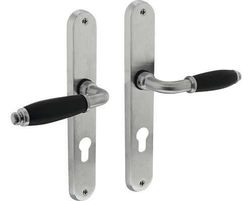 INTERSTEEL Deurkruk Paar Courgette Op Schild Met Profielcilindergat PC72 Chroom Mat 1 INTERSTEEL Deurkruk Paar Courgette Op Schild Met Profielcilindergat PC72 Chroom Mat