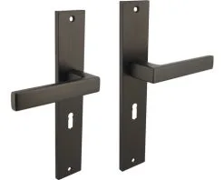 INTERSTEEL Deurkruk Paar Hera Op Schild Met Sleutelgat SL56 Antraciet