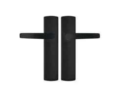 AXA Deurkruk Paar Curve Klik Met Kruk Curve Op Blindschild Zwart