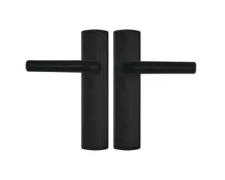 AXA Deurkruk Paar Curve Klik Met Kruk L Op Blindschild Zwart