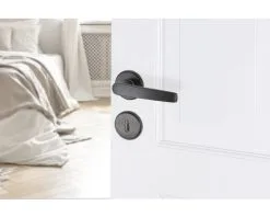 AXA Deurkruk Paar Curve Klik Met Kruk Curve Op Rozet Met Sleutelplaat Zwart -Sloten Verkoopwinkel DV 8 10602427 03 4c DE 20221005104757 1