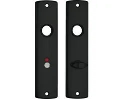 AXA Deurkruk Paar Curve Met Kruk Duim Op Schild Met WC-/badkamersluiting WC63/8 Zwart -Sloten Verkoopwinkel DV 8 10602599 04 4c DE 20221005132515