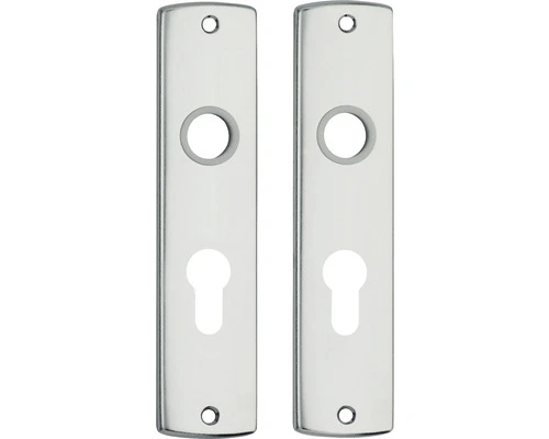 AXA Deurkruk Paar Curve Met Kruk Blok Op Schild Met Profielcilindergat PC55 Aluminium F1 2 AXA Deurkruk Paar Curve Met Kruk Blok Op Schild Met Profielcilindergat PC55 Aluminium F1 - Afbeelding 2