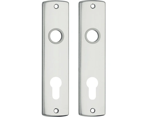 AXA Deurkruk Paar Curve Met Kruk Duim Op Schild Met Profielcilindergat PC72 Aluminium F1 2 AXA Deurkruk Paar Curve Met Kruk Duim Op Schild Met Profielcilindergat PC72 Aluminium F1 - Afbeelding 2