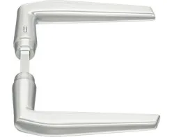 AXA Deurkruk Paar Curve Met Kruk Duim Op Schild Met WC-/badkamersluiting WC63/8 Aluminium F1 -Sloten Verkoopwinkel DV 8 10602608 01 4c DE 20221005131656 2