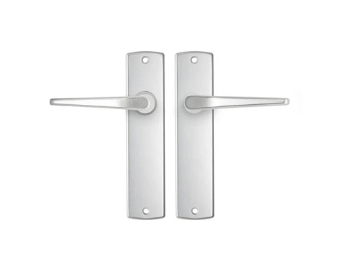 AXA Deurkruk Paar Curve Met Kruk Duim Op Blindschild Aluminium F1 1 AXA Deurkruk Paar Curve Met Kruk Duim Op Blindschild Aluminium F1