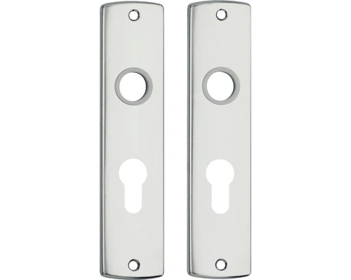 AXA Deurkruk Paar Curve Met Kruk Duim Op Schild Met Profielcilindergat PC55 Aluminium F1 3 AXA Deurkruk Paar Curve Met Kruk Duim Op Schild Met Profielcilindergat PC55 Aluminium F1 - Afbeelding 3