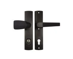 AXA Veiligheidsbeslag Premium 6662-50-18/92 Duw/kruk Met Knop Wing En Kruk Arrow PC92 Anti-kerntrek Zwart