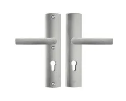 AXA Veiligheidsbeslag Curve 6660-10-11/72K Kruk/kruk Met Kruk Blok PC72 Aluminium F1