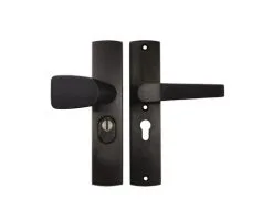 AXA Veiligheidsbeslag Premium 6662-50-18/55 Duw/kruk Met Knop Wing En Kruk Arrow PC55 Anti-kerntrek Zwart