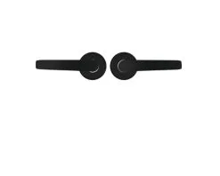 AXA Deurkruk Paar Curve Klik Met Kruk Curve Op Rond Rozet Zwart