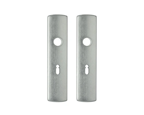 AXA Deurkruk Paar Curve Klik Met Kruk L Op Schild Met Sleutelgat SL55 Aluminium F1 4 AXA Deurkruk Paar Curve Klik Met Kruk L Op Schild Met Sleutelgat SL55 Aluminium F1 - Afbeelding 4