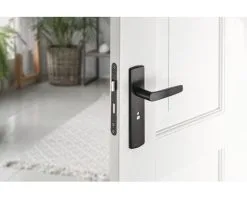 AXA Deurkruk Paar Curve Klik Met Kruk Curve Op Schild Met WC-/badkamersluiting WC63/8 Zwart -Sloten Verkoopwinkel DV 8 10602651 03 4c DE 20221005104757 1