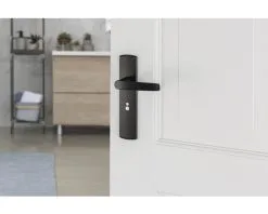 AXA Deurkruk Paar Curve Klik Met Kruk Curve Op Schild Met WC-/badkamersluiting WC63/8 Zwart -Sloten Verkoopwinkel DV 8 10602651 04 4c DE 20221005104757 1