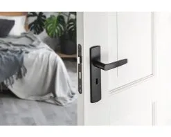 AXA Deurkruk Paar Curve Klik Met Kruk Curve Op Schild Met Sleutelgat SL55 Zwart -Sloten Verkoopwinkel DV 8 10602655 01 4c DE 20221005104757 1