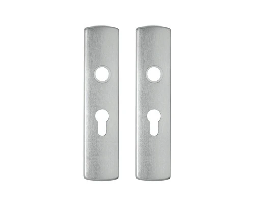 AXA Deurkruk Paar Curve Klik Met Kruk L Op Schild Met Profielcilindergat PC55 Aluminium F1 4 AXA Deurkruk Paar Curve Klik Met Kruk L Op Schild Met Profielcilindergat PC55 Aluminium F1 - Afbeelding 4