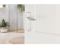 AXA Deurkruk Paar Curve Klik Met Kruk Curve Op Schild Met WC-/badkamersluiting WC63/8 Aluminium F1 -Sloten Verkoopwinkel DV 8 10602659 03 4c DE 20221005104757 1