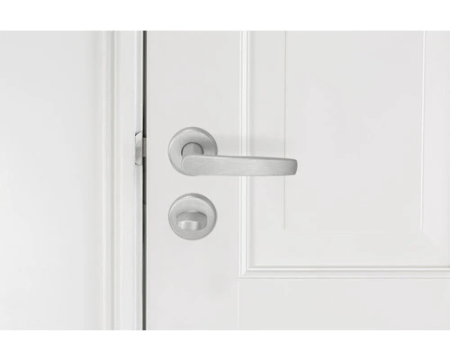 AXA Deurkruk Paar Curve Klik Met Kruk Curve Op Rozet Met WC-/badkamersluiting Aluminium F1 5 AXA Deurkruk Paar Curve Klik Met Kruk Curve Op Rozet Met WC-/badkamersluiting Aluminium F1 - Afbeelding 5