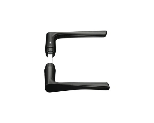 AXA Deurkruk Paar Curve Met Kruk Vlinder Op Blindschild Zwart 3 AXA Deurkruk Paar Curve Met Kruk Vlinder Op Blindschild Zwart - Afbeelding 3