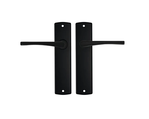 AXA Deurkruk Paar Curve Met Kruk Vlinder Op Blindschild Zwart 1 AXA Deurkruk Paar Curve Met Kruk Vlinder Op Blindschild Zwart