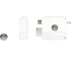 AXA Oplegslot 7490 DIN Rechts Wit