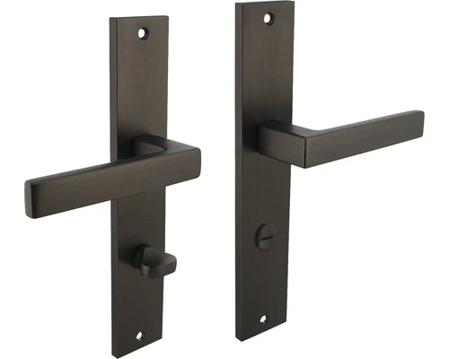 INTERSTEEL Deurkruk Paar Hera Op Schild Met WC-/badkamersluiting WC78/8 Antraciet 1 INTERSTEEL Deurkruk Paar Hera Op Schild Met WC-/badkamersluiting WC78/8 Antraciet