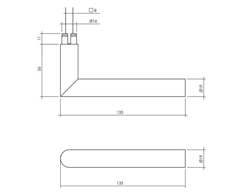 INTERSTEEL Voordeurbeslagset Zwart, 4-delig 2 INTERSTEEL Voordeurbeslagset Zwart, 4-delig - Afbeelding 2