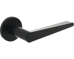 INTERSTEEL Deurkruk Paar Tiga Op Rozet Zwart Mat