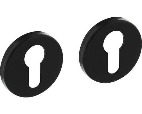 INTERSTEEL Rozet Rond Met Profielcilindergat Zwart Mat, 2 Stuks 1 INTERSTEEL Rozet Rond Met Profielcilindergat Zwart Mat, 2 Stuks