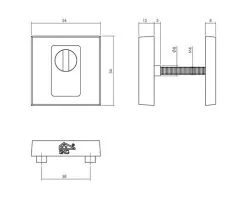 INTERSTEEL Achterdeurbeslagset Jura Op Vierkant Rozet Zwart Mat -Sloten Verkoopwinkel DV 8 10659371 02 4c NL 20230202224656