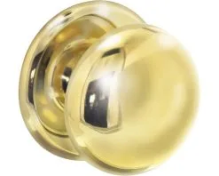 INTERSTEEL Voordeurknop Zwaar Messing Gelakt